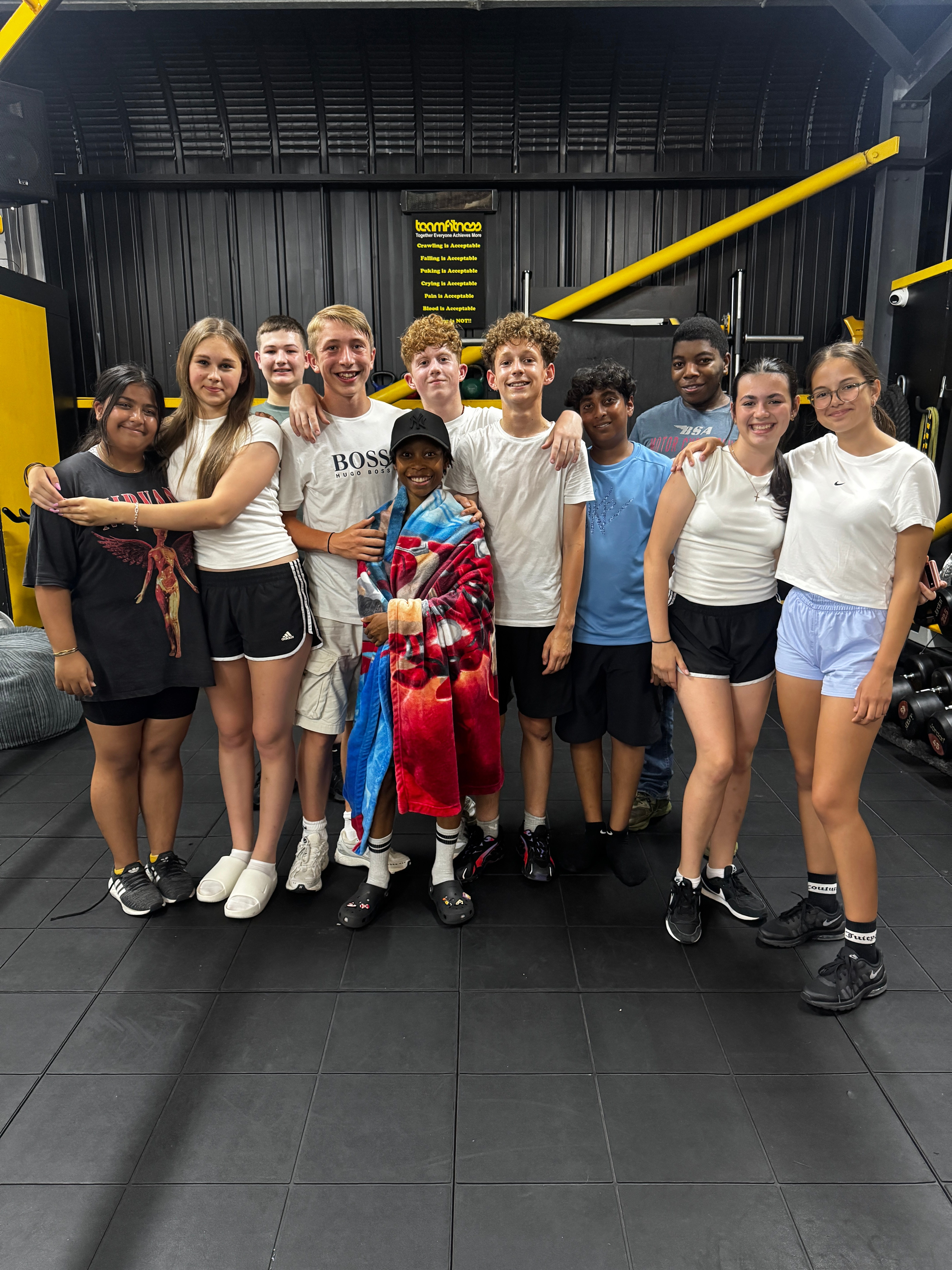 Group of teens and young adults at TeamFitness